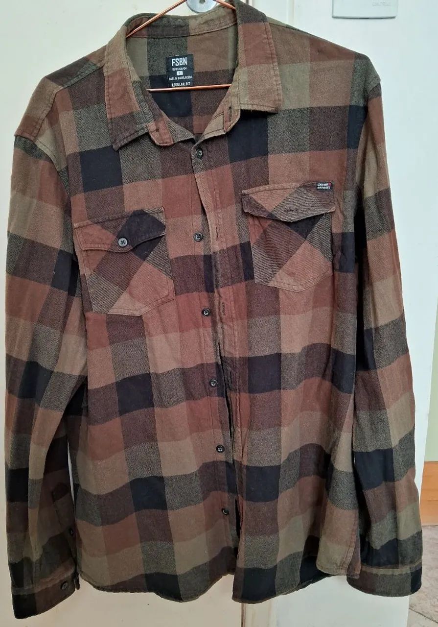 Camisa flanela européia 