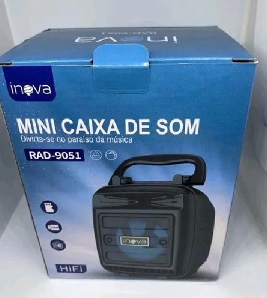 Caixa de Som Inova RAD-9051 Portátil Mini Bluetooth Alto-falante Sem Fio