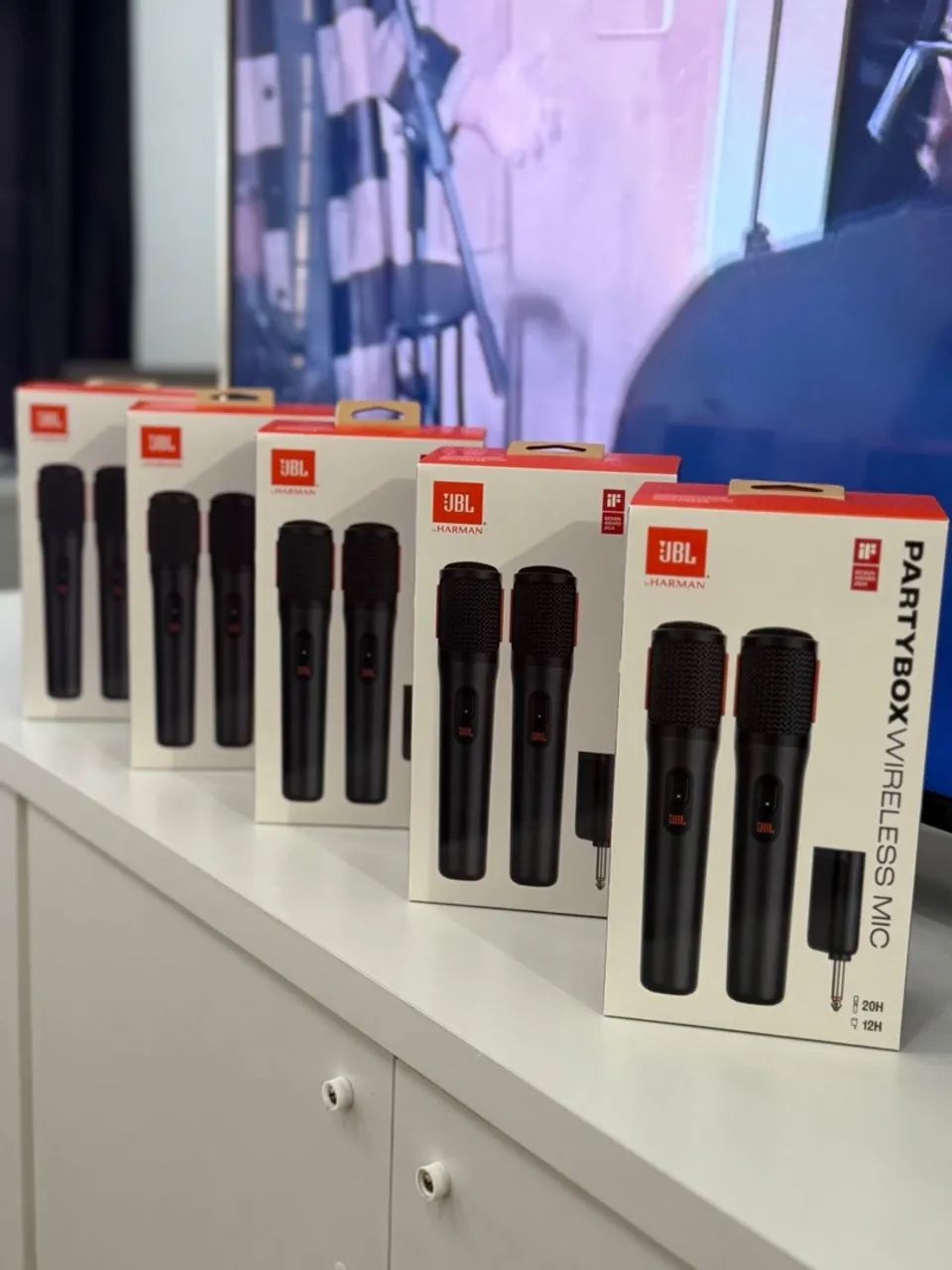Microfones JBL PartyBox Wireless Mic - Som de Qualidade!
