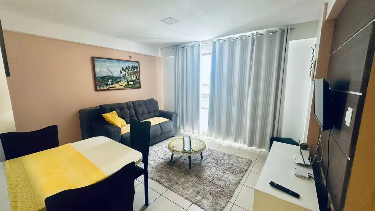 Apto 1 quarto mobiliado, à beira mar do Cabo Branco