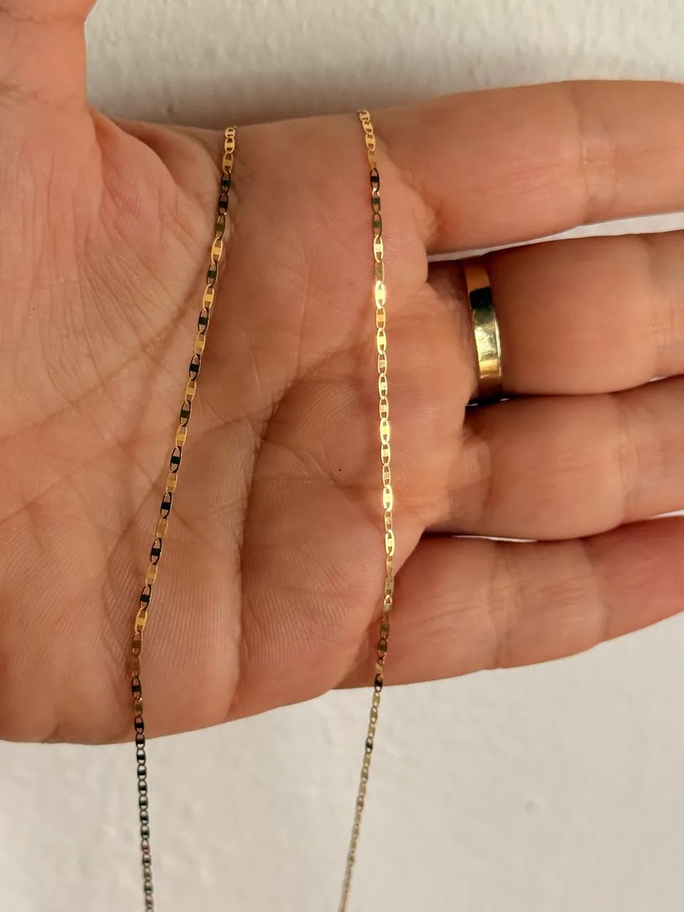 Cordão de Ouro 18k Piastrine 50cm - Foto 2