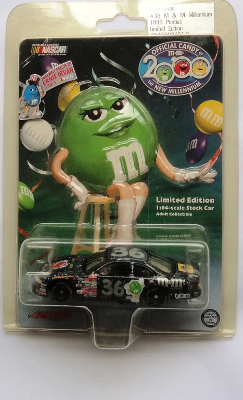 stock car nascar m&m´s ernie irvan 1999 pontiac action racing