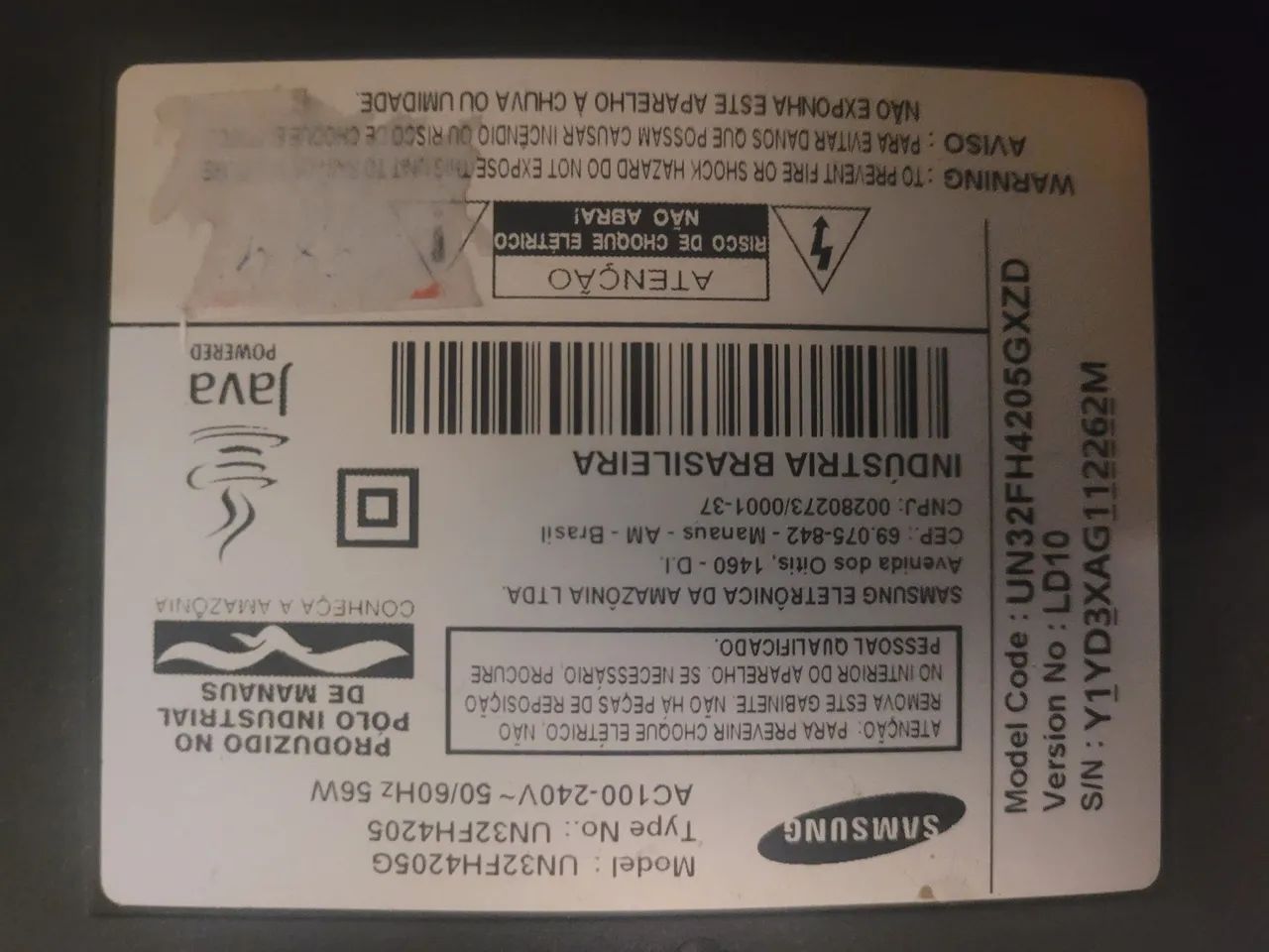 TV Samsung 32 polegadas Modelo:UN32FH4205GXZD (Não está funcionando) - Foto 2