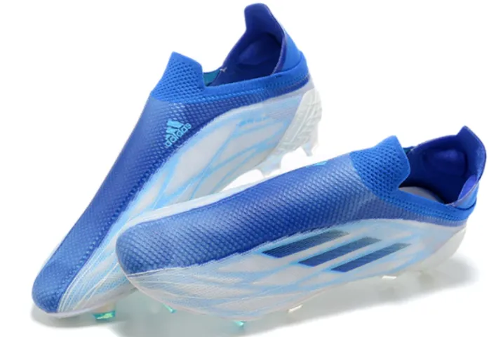 Excelente Chuteira Adidas X Speedflow+ FG Sem Cadarço - azul / Campo