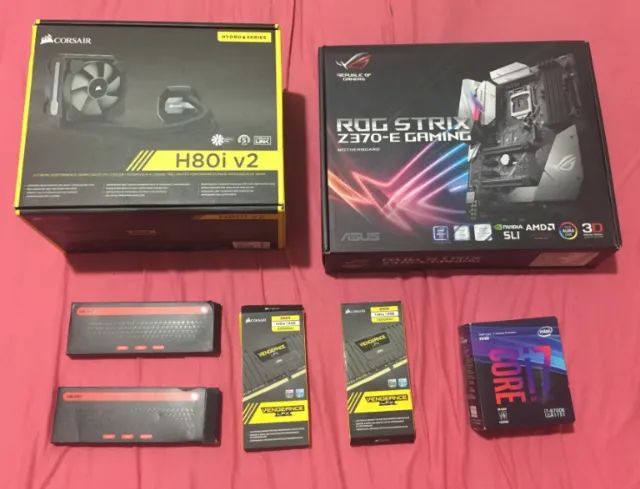 Kit Placa Mãe Asus Strix Z370-f + I7 8700k + 16gb(2x8) 2666