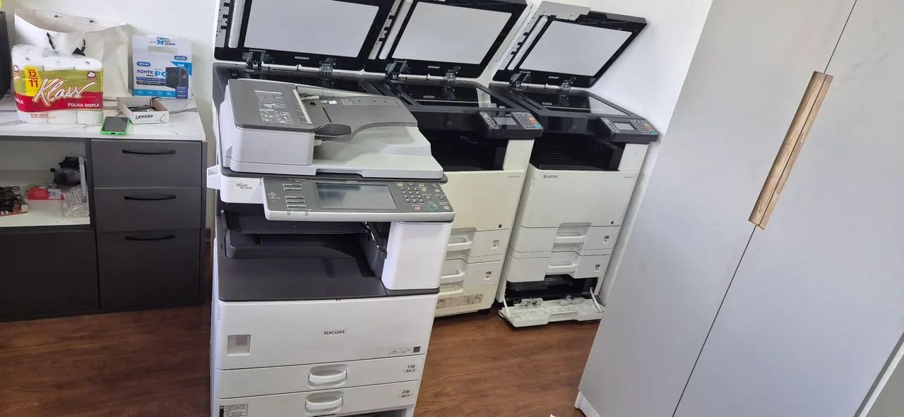 Lote de 7  Impressoras  Ricoh e kyocera 