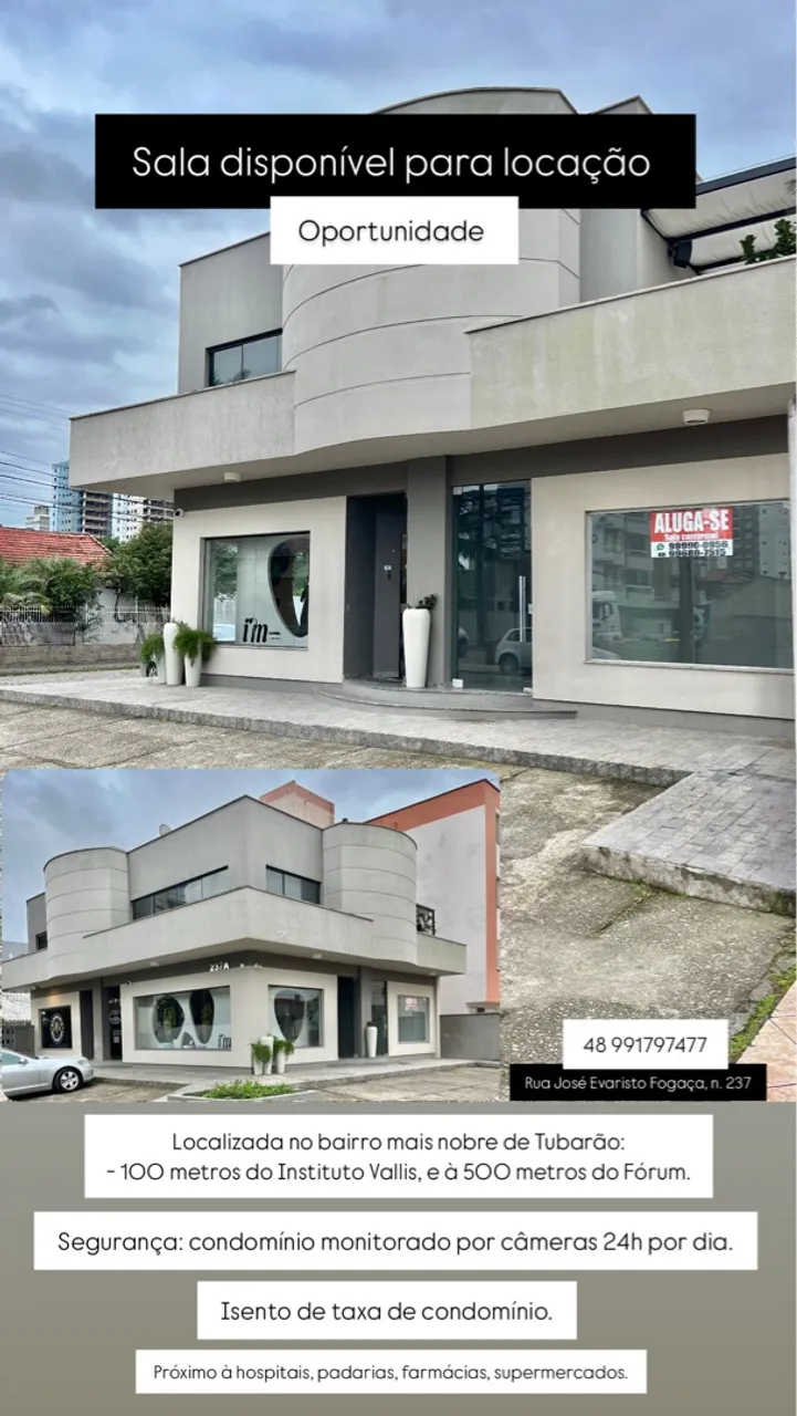 Sala comercial disponível para locação/ aluguel