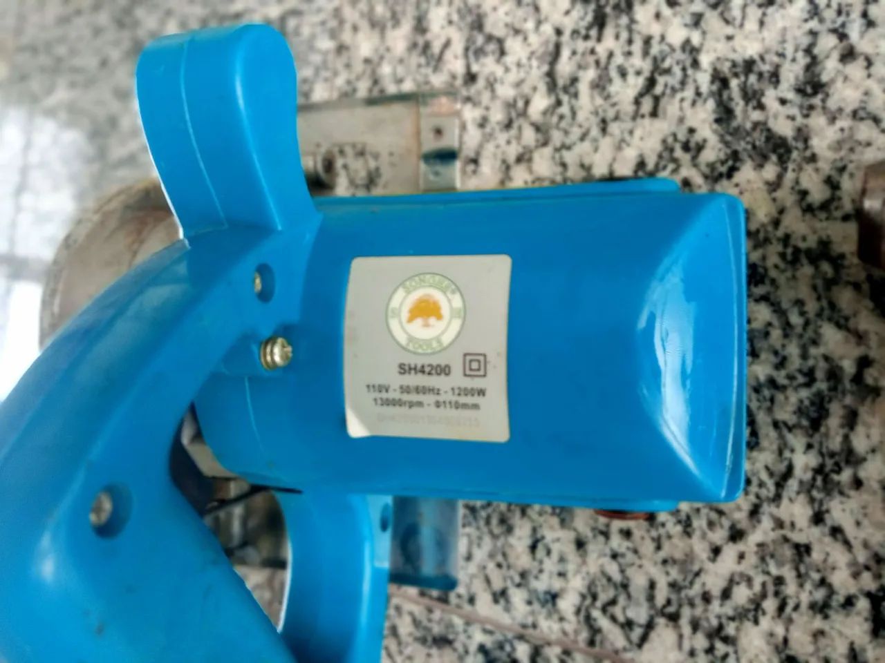 Kit promocional ferramentas exclusivas Serra Mármore furadeira alto impacto e lixadeira - Foto 3