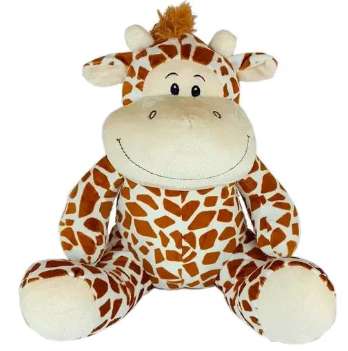 GIRAFA DE PELÚCIA SENTADA 35CM