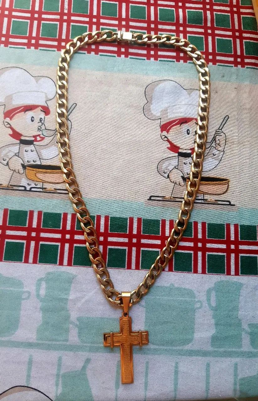 Cordão de moeda antiga + pigente  - Foto 3