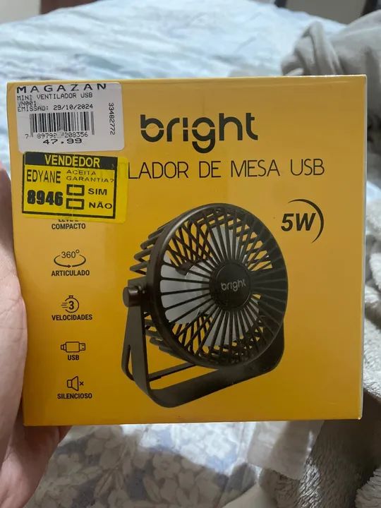 Mini Ventilador de Mesa