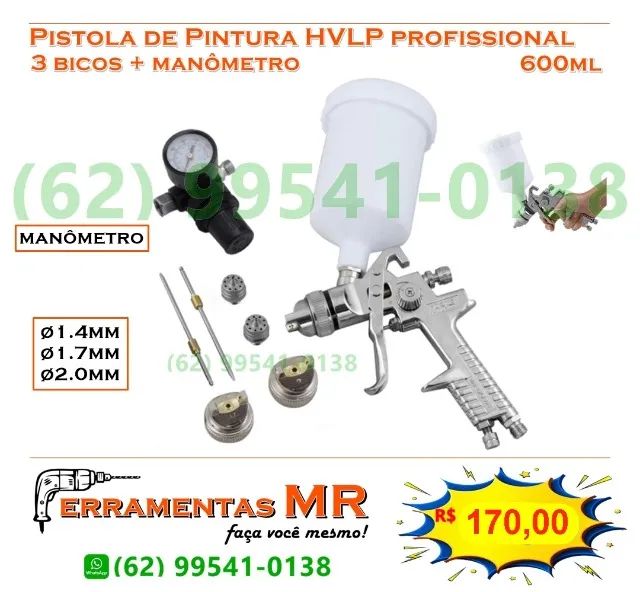 Pistola de Pintura Automotiva nova - Foto 3