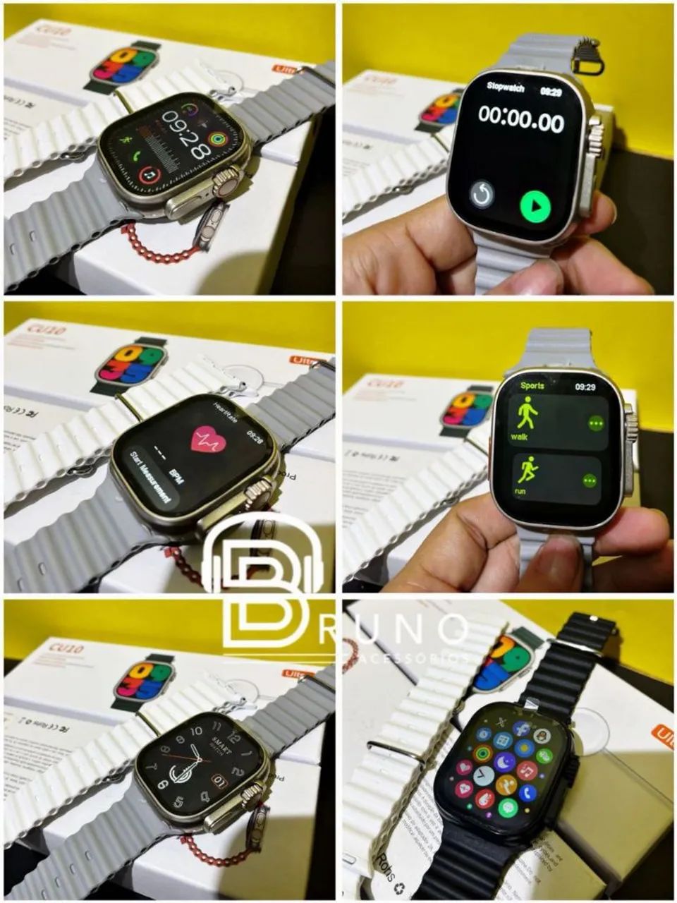 Smartwatch cs10 relogio inteligente com Bluetooth, esporte e GPS  - Foto 2