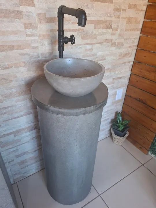 Cuba de piso para Banheiro e lavatório - Estilo Industrial - Foto 4