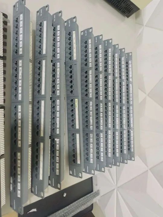 11 unidades Patch Panel Cat 6 e 5e- 24 Portas - Foto 2