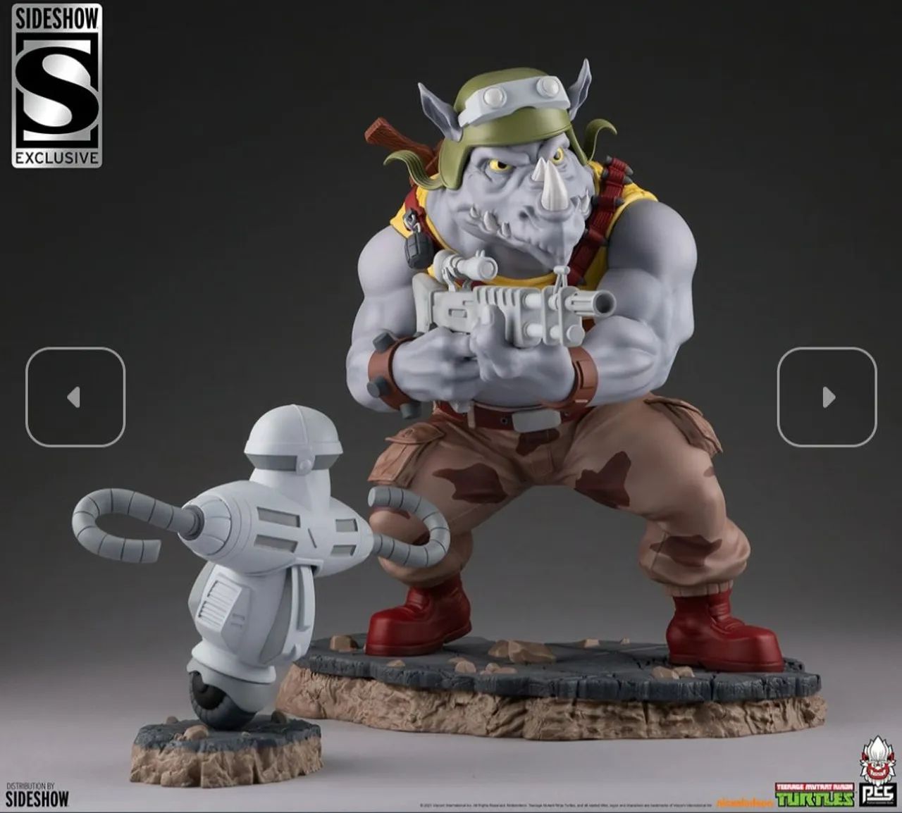 Rocksteady PCS Exclusivo Sideshow TMNT Tartarugas Ninja - Foto 2