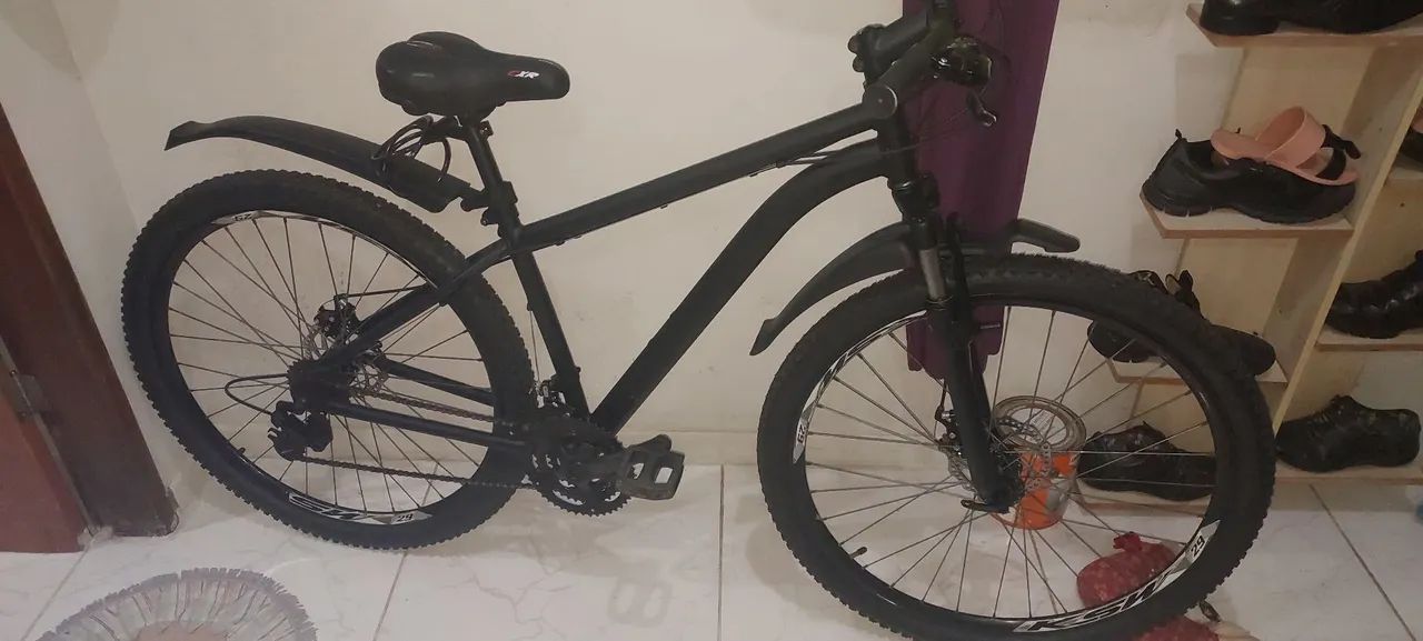 ? Bicicleta Semi-Nova com Quadro Reformado e Peças 100% Novas - Aro 29! ?