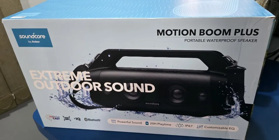 [Lacrada] Caixa de Som Bluetooth Anker Soundcore Motion Boom Plus, 80W