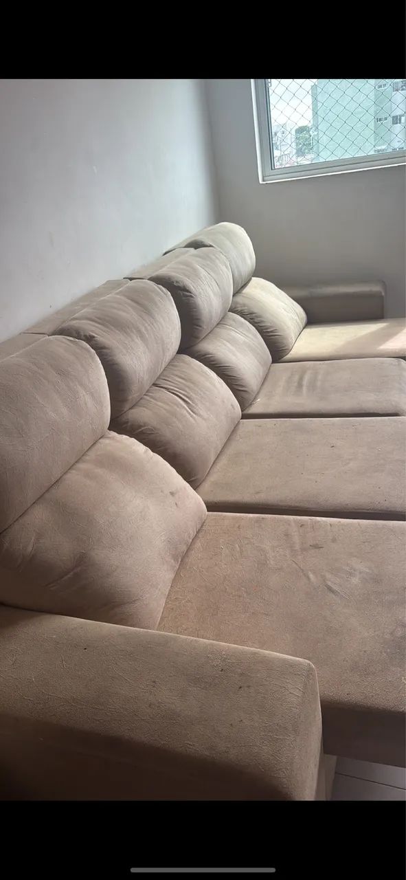 Sofá retrátil  4 lugares enorme 64842031668737120