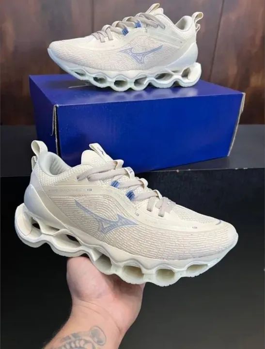 Tênis Mizuno Wave Prophecy 13 azul ? bb - Foto 3