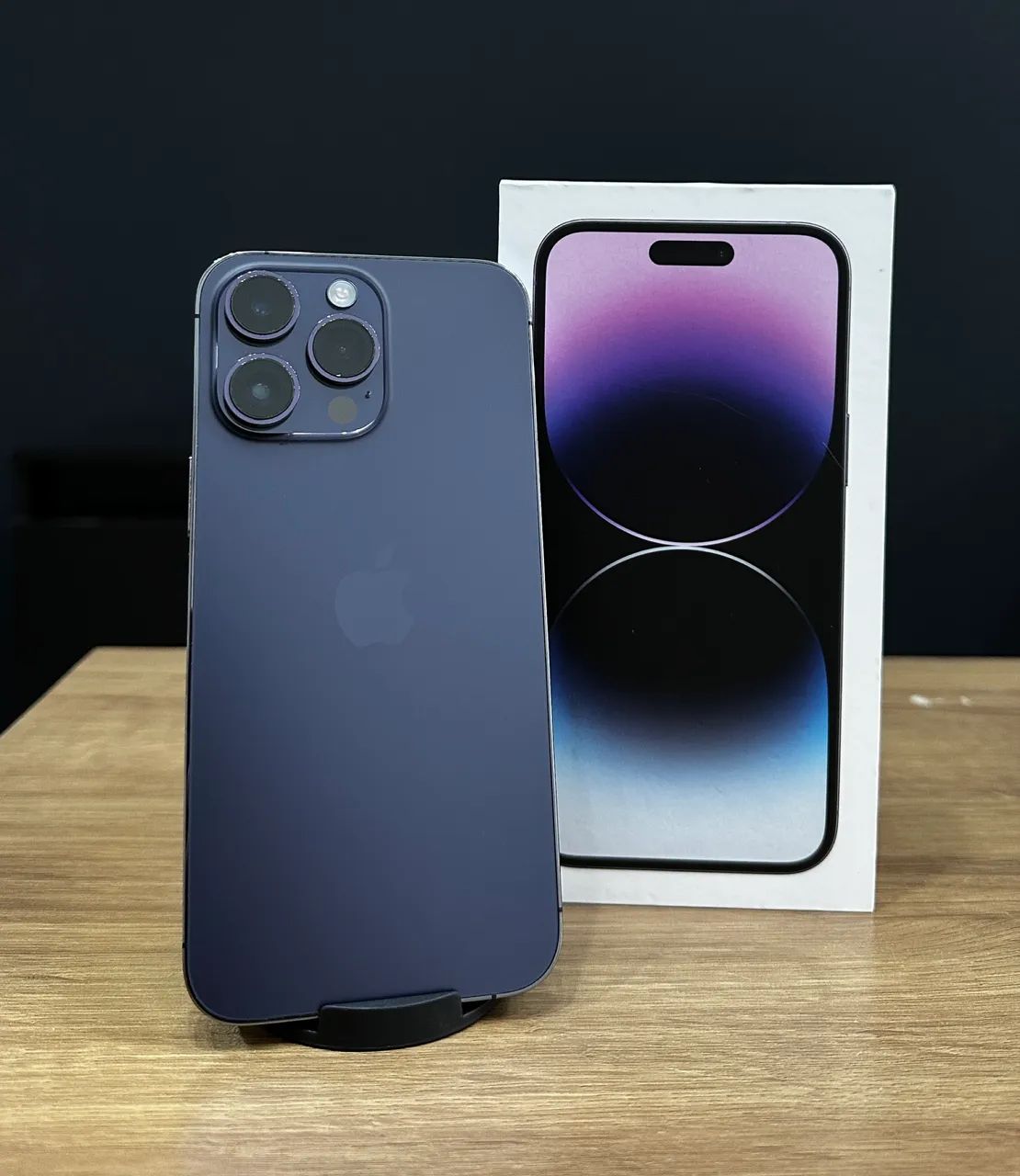 iPhone 14 Pro Max 128gb roxo semi novo em perfeito estado