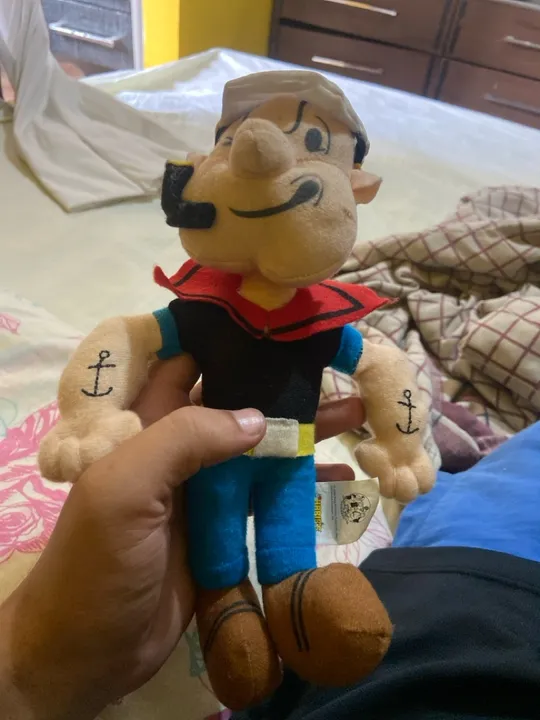 Boneco de Pelúcia Popeye falante