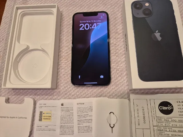 Apple iPhone 13 MINI 128GB 79% Anatel NF Cx Td Org Perf Ú Dn Gar Loja até 12x 