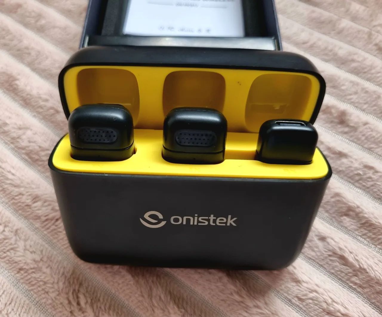 [USADO] Microfone Lapela Celular Sem Fio Bateria Profissional Usb Cor Preto - Foto 3