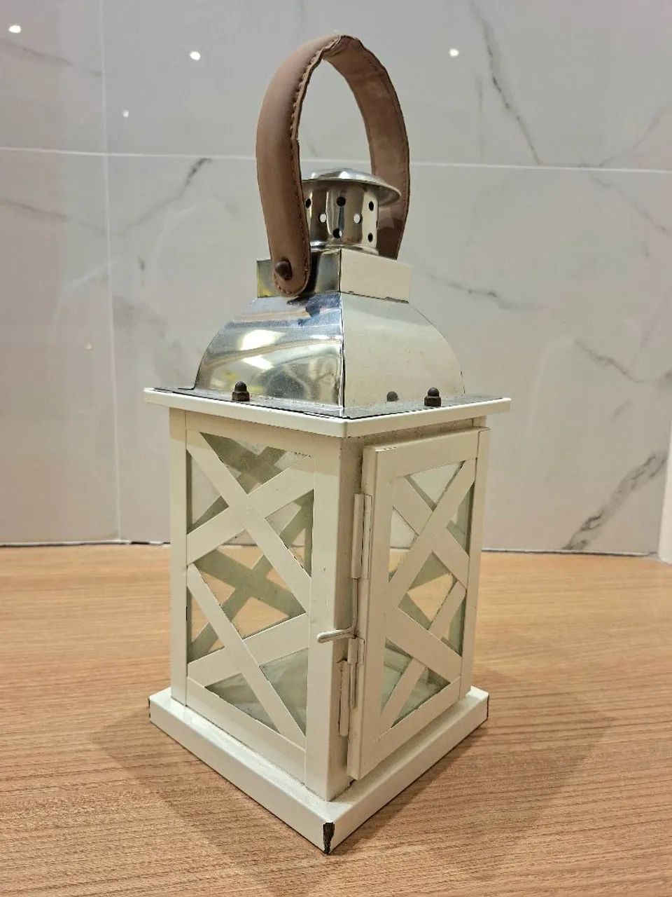 Lanterna Decorativa com Alça de Couro - Foto 3