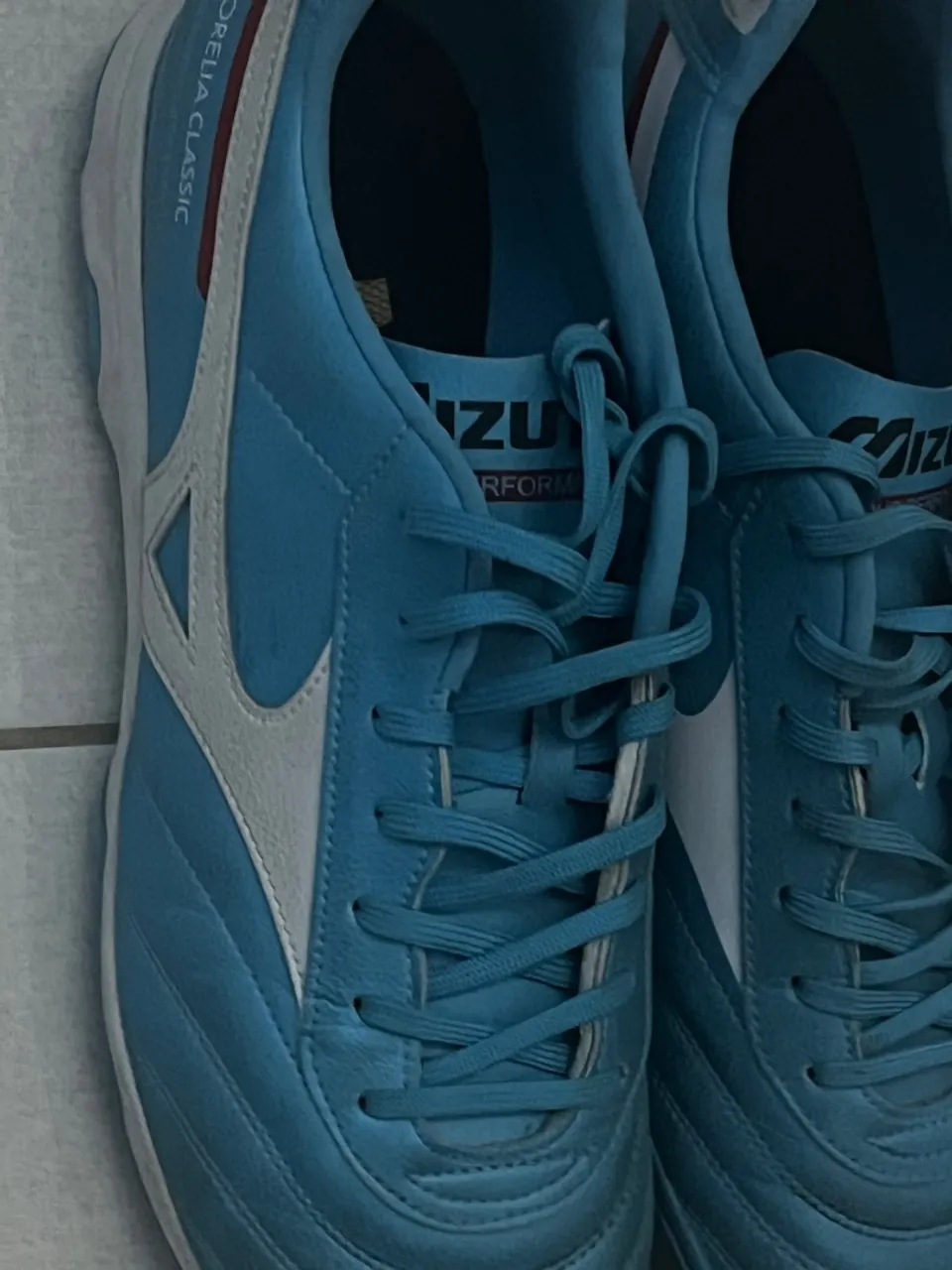 Chuteira mizuno morelia classic azul