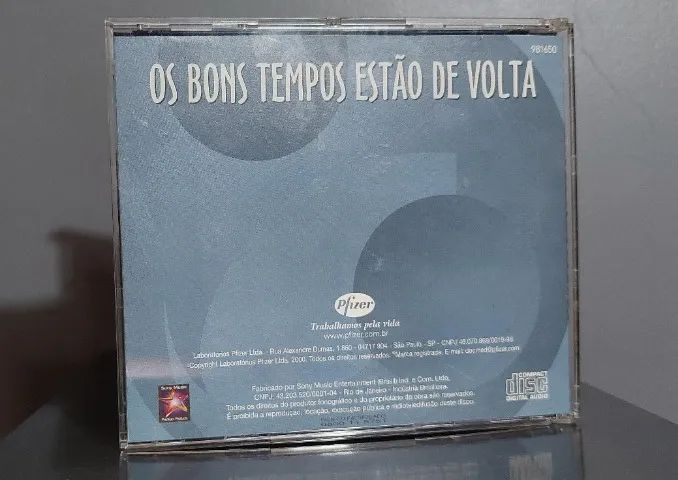 Os Bons Tempos Estão de Volta (CD Promocional Pfizer) - Foto 3