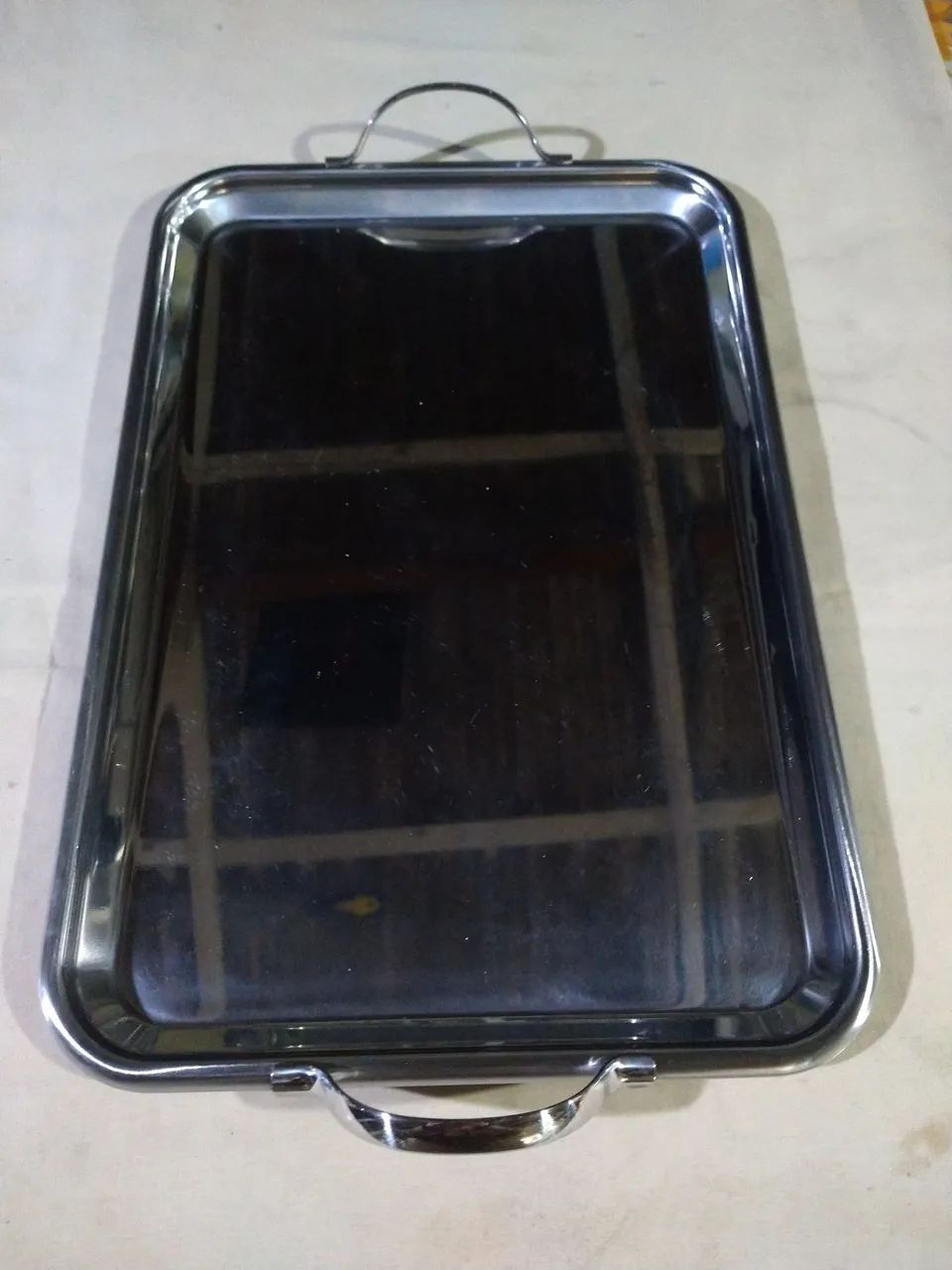 Bandeja de inox.