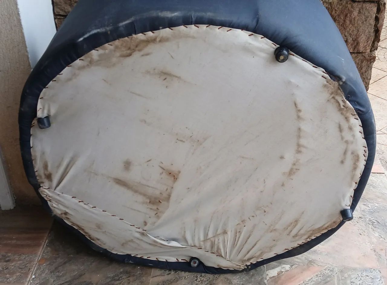 Navy Blue Large Pouf.64717834964611121