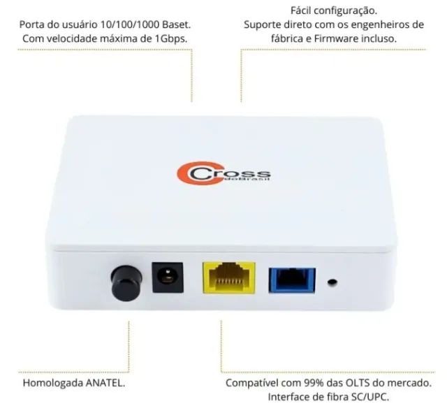 FTTH Onu Xpon 1ge Híbrida Cross Cr1001 - Foto 2
