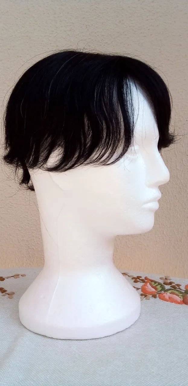 Prótese capilar de cabelo humano brasileiro do sul - Foto 3