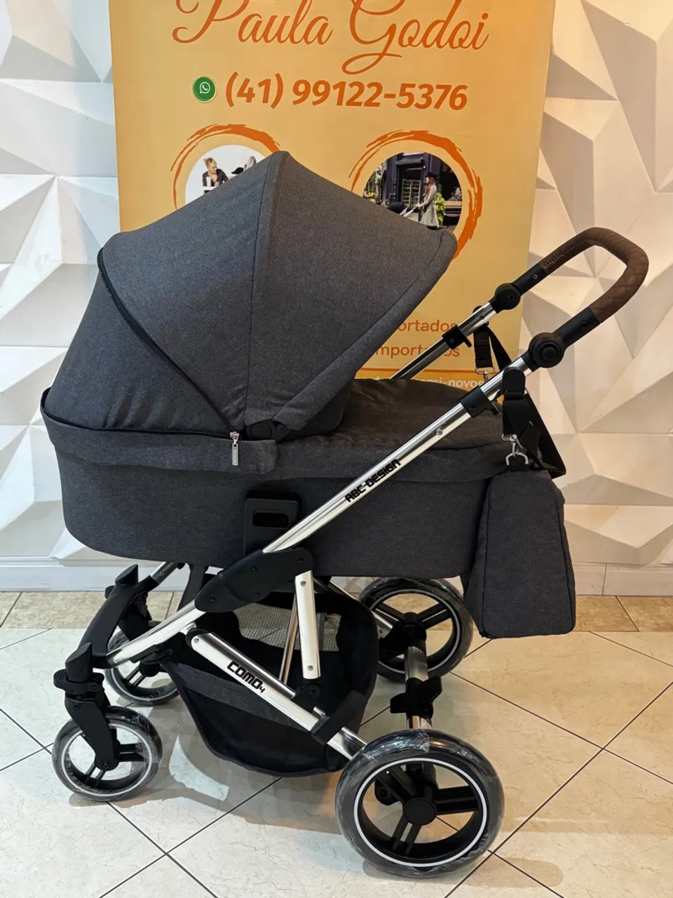 Kit abc design como4 Diamond com bebê conforto Tulip