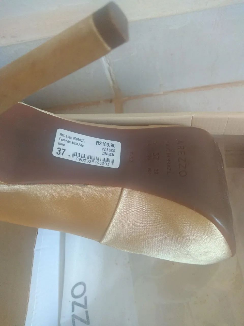 Sapato Scarpin Arezzo Classic Bege N 37 - Foto 2
