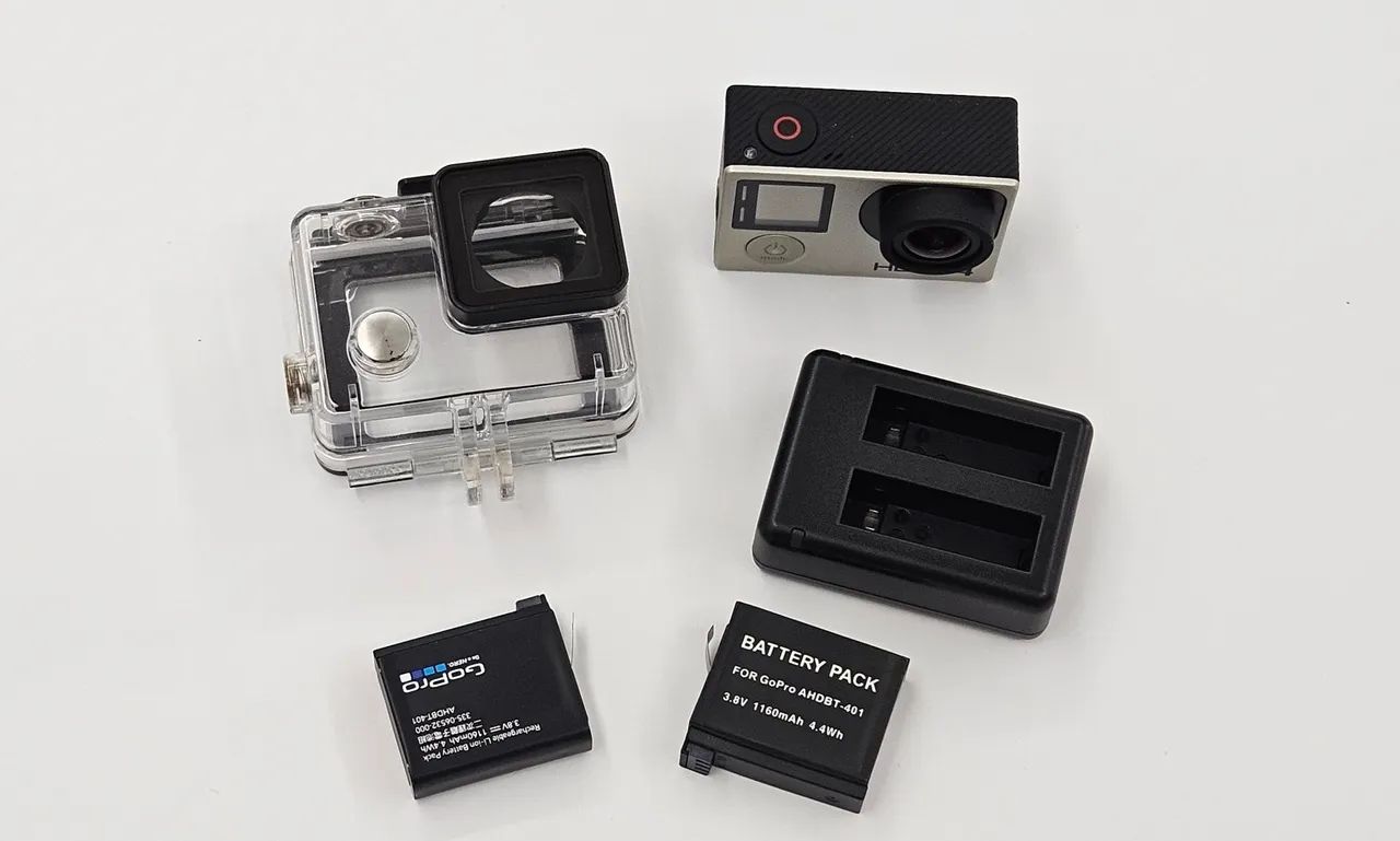 GoPro Hero 4 Silver Edition - com acessórios - Pouquíssimo uso - Foto 2