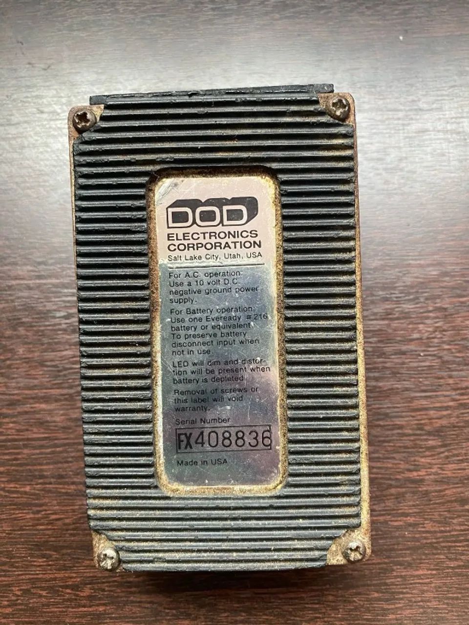 Pedal DOD FX65 Stereo Chorus, raro - Foto 5