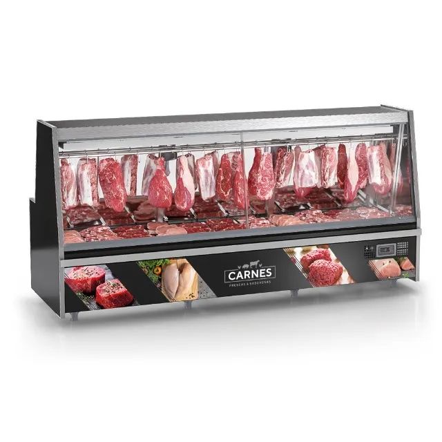 Balcao refrigerado expositor para açougue 150 200 e 300cm gelopar - Alecs - Foto 3