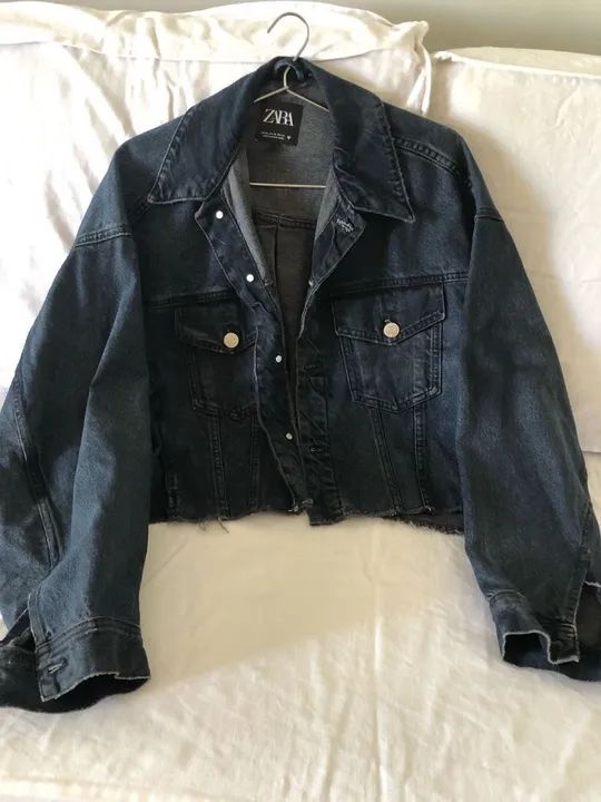 Jaqueta Jeans Zara Cropped - Foto 2