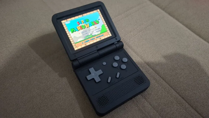 Console portátil Powkiddy v90 64GB Roda PS1/GBA/Snes [NOVO] Aceito Cartão