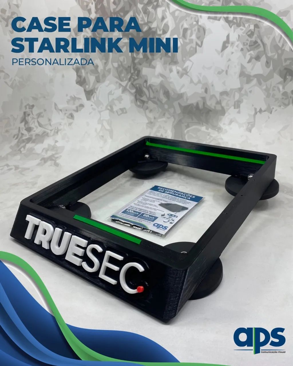 Case Starlink Mini Gen4 c/ Ímãs Extra Forte 88mm - Peças para