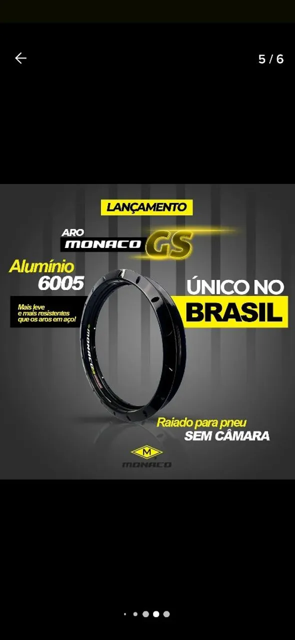 Aro Monaco GS Alumínio - Lançamento!
