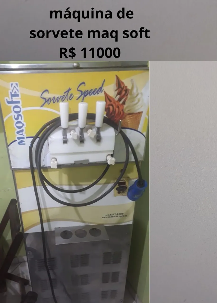 Máquina de Sorvete MAQ SOFT - R$ 11000