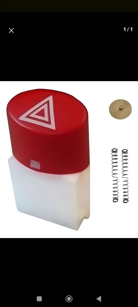 Botão pisca emergência uno fire