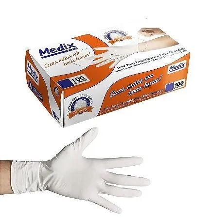 Luva de Látex com pó Tam. M  - Foto 3