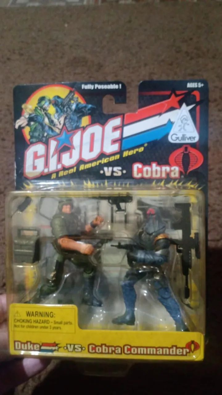 GI JOE vs COBRA (2001) - GULLIVER - DUKE vs COBRA COMMANDER (AZUL)