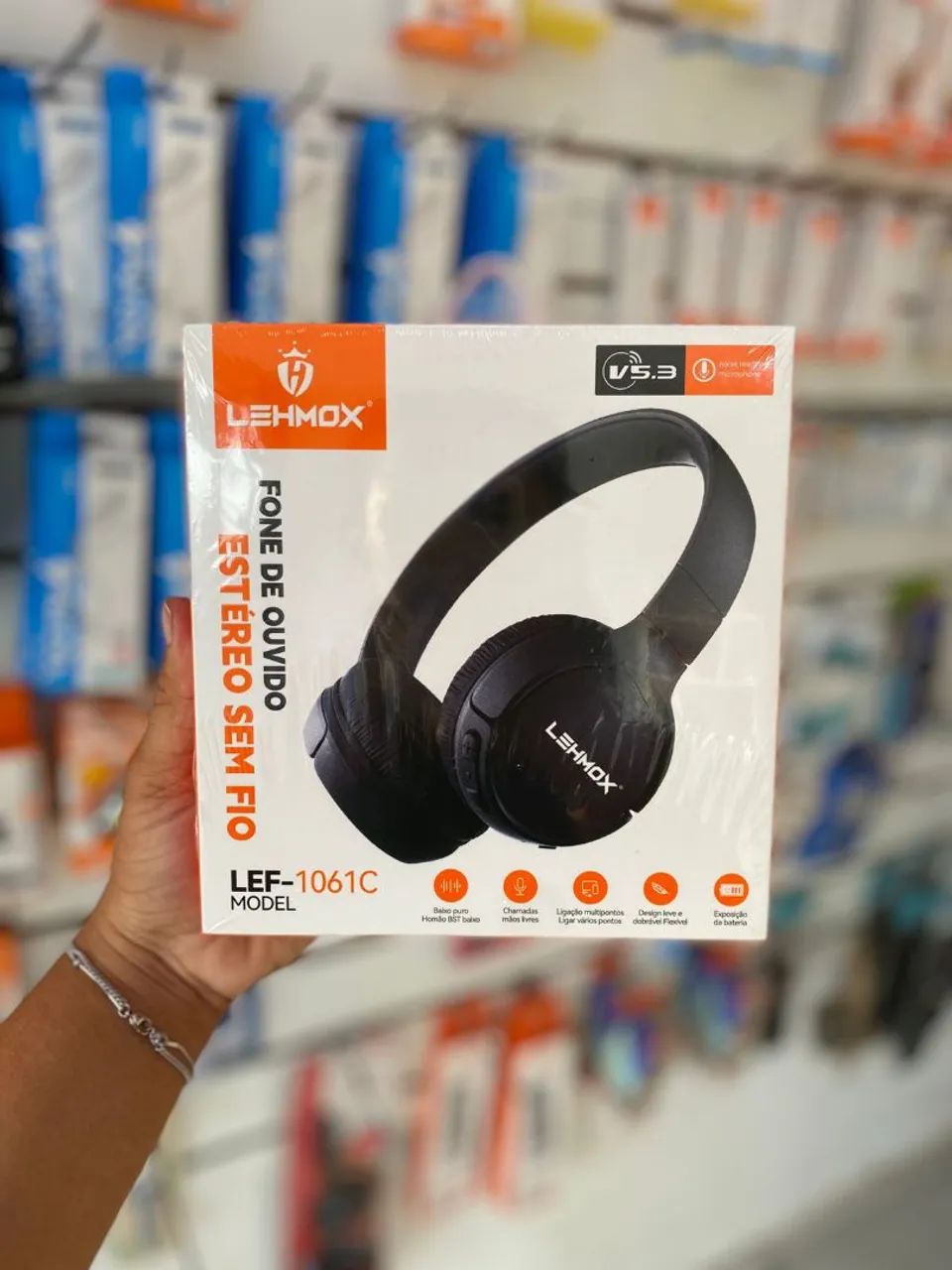 Fone Bluetooth sem fio com microfone - entrega em slz e região 