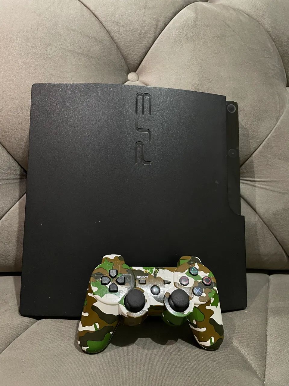 PS3 Slim desbloqueado com controle  - Foto 2